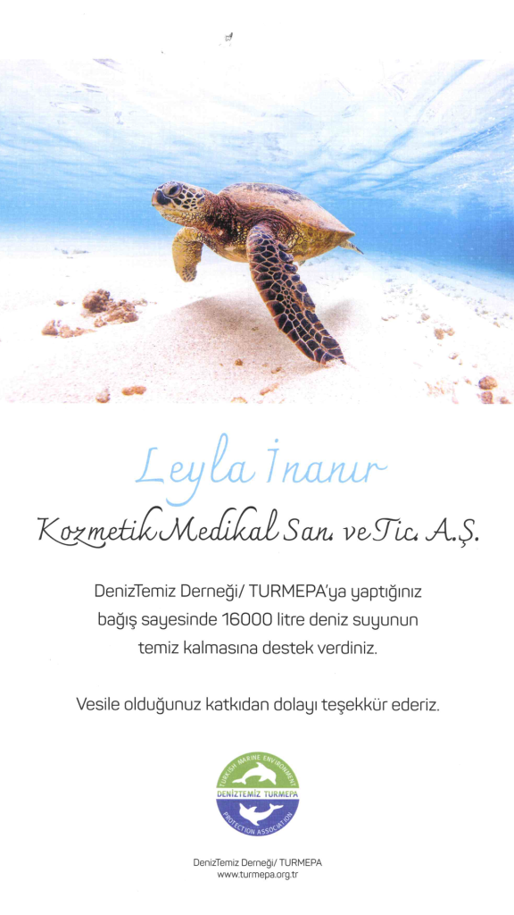 DenizTemiz / TURMEPA teşekkür belgesi